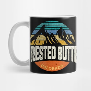 Retro Crested Butte Colorado Outdoors Mountain Graphic Mug